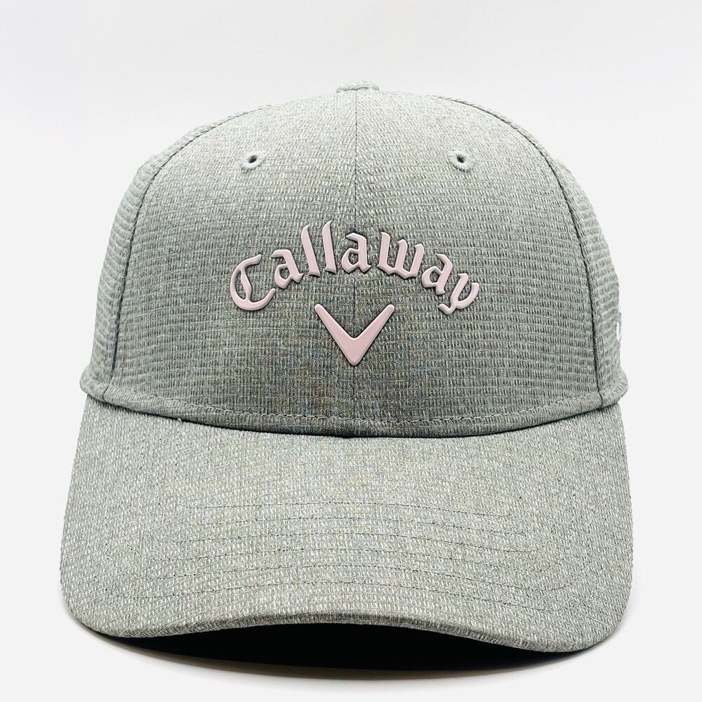 Callaway Women’s Golf Hat Liquid Metal Cap Heathered Gray & Pink Adjustable